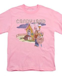 Candy Land Cotton Candy Land Kid's Pink T-Shirt ER