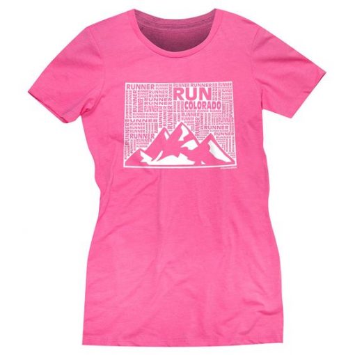 Colorado State Runner Hot Pink T-shirt ER