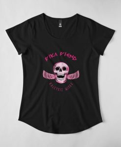 Fika Fiend Skull Wings T-Shirt EL01