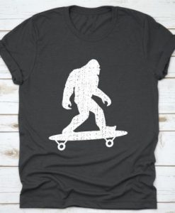 Funny Bigfoot Skateboard T-Shirt FD01