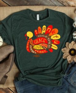 Grace Thankful Family T-Shirt EM31