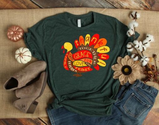 Grace Thankful Family T-Shirt EM31