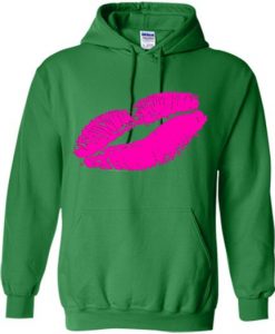 Hot Pink Lips Lipstick Kiss HOODIE ER01