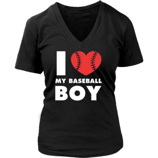 I love my baseball boy T Shirt SR01