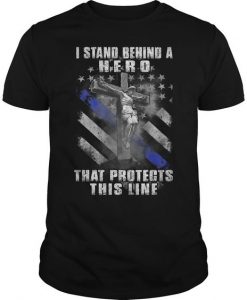 I stand Behind Line Design T-Shirt DV29