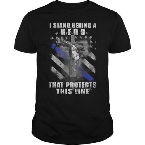 I stand Behind Line Design T-Shirt DV29