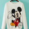 Mickey Print White Sweatshirt FD