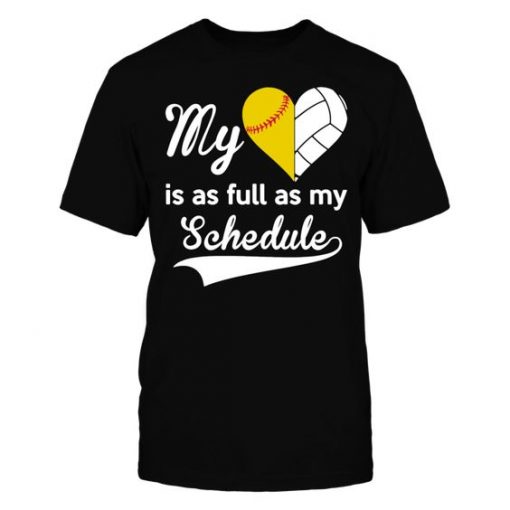 My Schedule Baseball T Shirt SR01