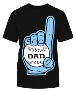 Number One Baseball Dad T-Shirt SR01