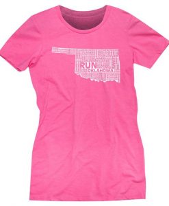 Oklahoma State Runner Hot pink T-shirt ER