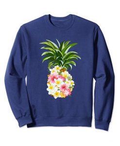 Pineapple Flowers Aloha Sweatshirt SR01