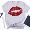 Red Glitter Lips T-Shirt ER01