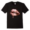 Rose Gold Lips Kiss T-Shirt ER01
