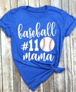 Silhouette Baseball Mom t Shirt SR01