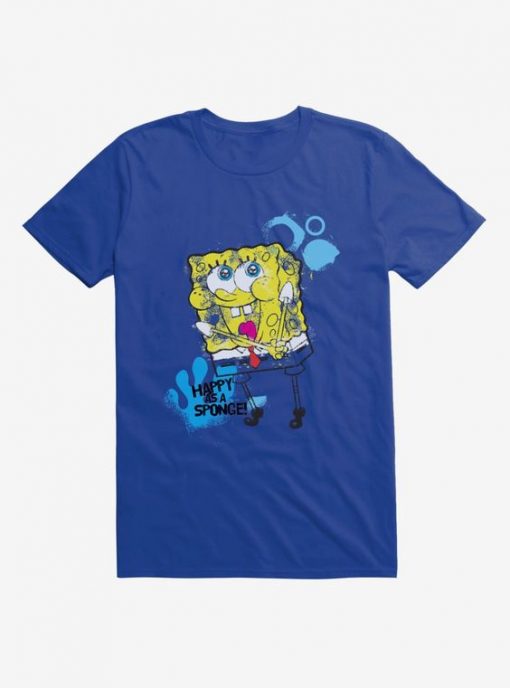 SpongeBob Happy As A Sponge T-Shirt DV01