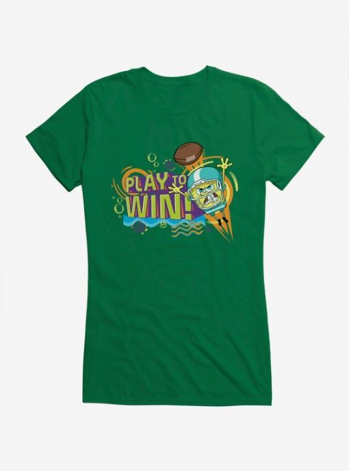 SpongeBob SquarePants Play To Win Girls T-Shirt DV01