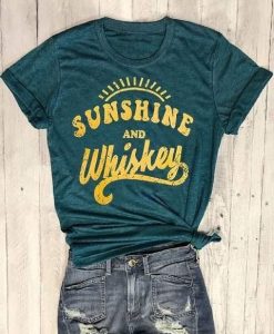 Sunshine And Whiskey Vintage T-Shirt EL01