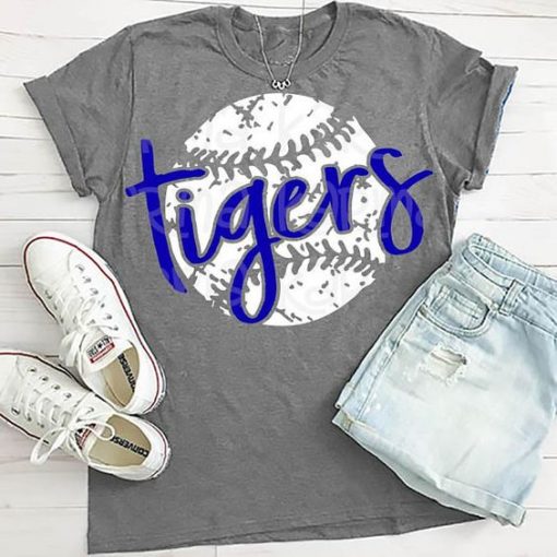 Tigers baseball T Shirt SR01