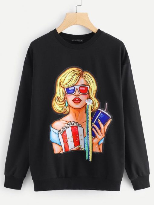 Woman Figure Sweatshirt VL01