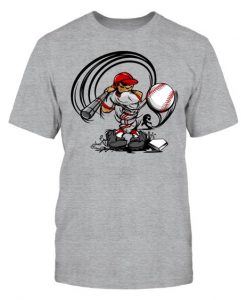 cartoon baseball player T-Shirt  SR01