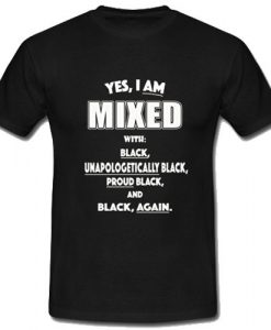 Black Unapologetically Black T-Shirt NR20N