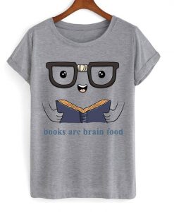 Books are brain T Shirt SR12N