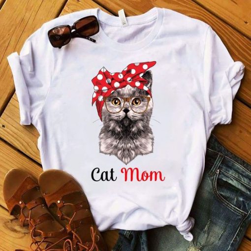 Cat Mom T Shirt SR1N