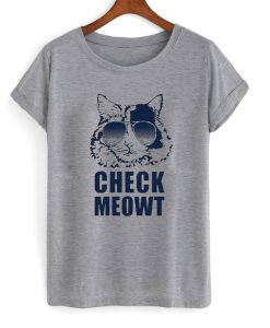 Check Meowt Tshirt EL29N
