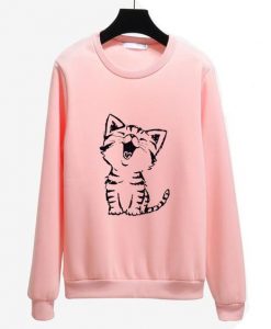 Cute Happy Cat Sweatshirt FD30N