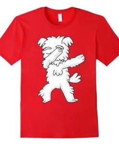 Dabbing Dog Maltese T-shirt FD4N