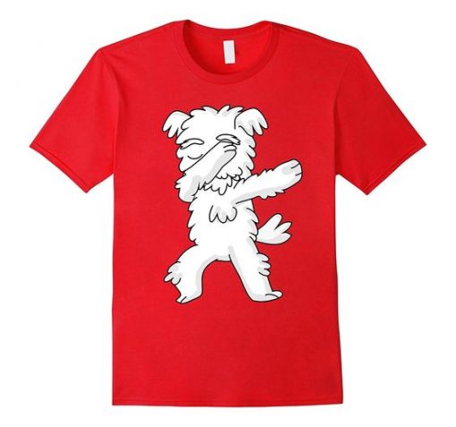 Dabbing Dog Maltese T-shirt FD4N