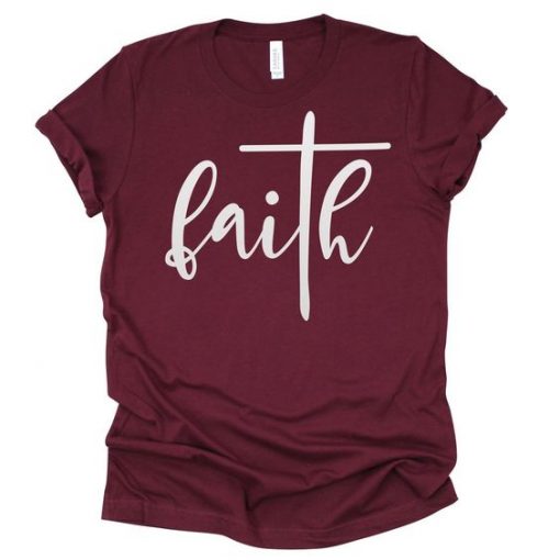 Faith with Cross T Shirt N23SR