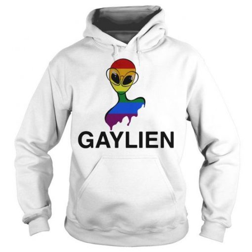 Gaylien LGBT rainbow Hoodie FD30N