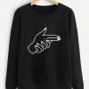 Gesture Print sweatshirt N26SR