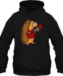 Hedgehog Playing Guitar Hoodie FD30N