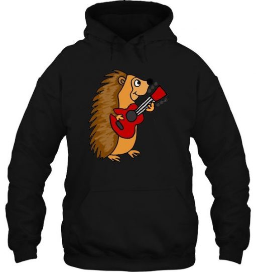 Hedgehog Playing Guitar Hoodie FD30N