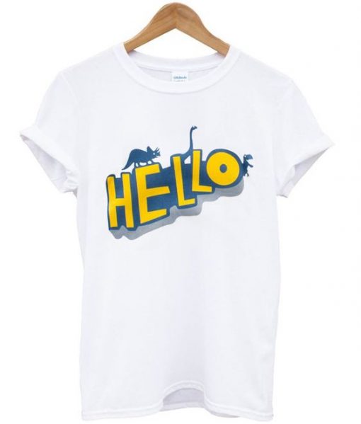 Hello dinosaur t-shirt SR12N