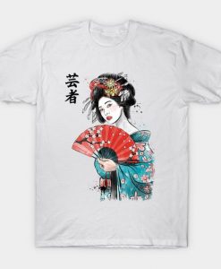 Japanese Geisha T-Shirt N27SR