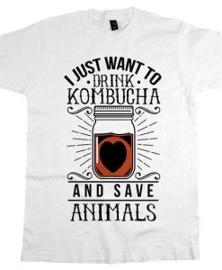 Kombucha And Save Animals Shirt FD4N