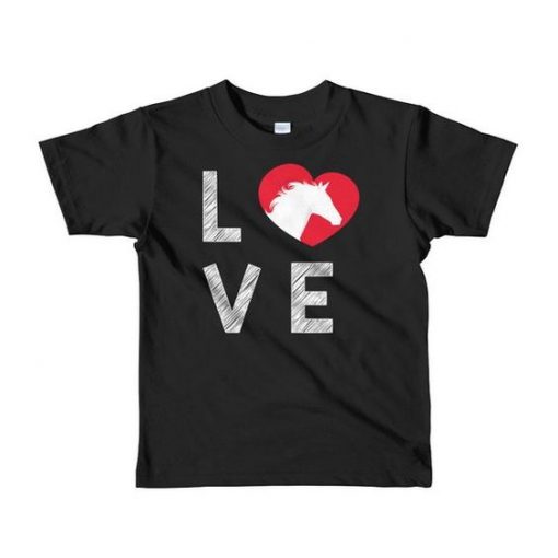 LOVE Horse Tee Shirt FD4N