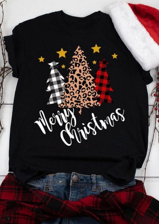 Merry Christmas Trees T-shirt FD30N