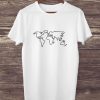 Minimalist World Map Shirt N9FD