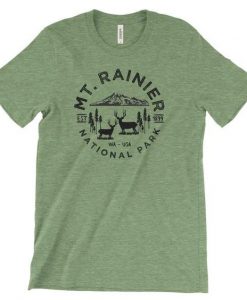 Mount Rainier National Park Adventure Tshirt ER1N