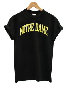 Notre Dame Black T shirt SR7N