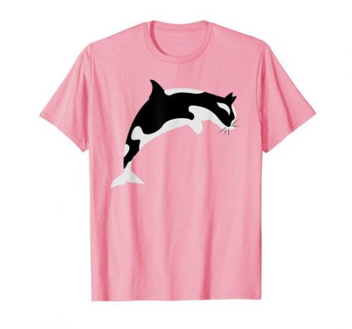 Orca Cat Water Animal T-Shirt FD4N