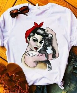 Pitbull Lady T Shirt SR1N