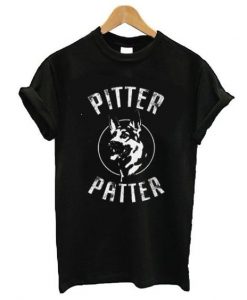 Pitter Patter Black T-Shirt VL12N