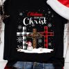 Plaid Leopard Christmas Tshirt FD30N