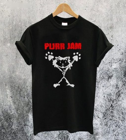 Purr Jam Cat Parody T-Shirt FD21N