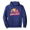 Retro Santa Beach Sunset Hoodie N27FD